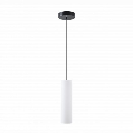 Osmont Kuma S2, závěsné svítidlo z triplexového skla s černým závěsem, LED 41W 3000K, IP20, prům.12cm, výška 42cm