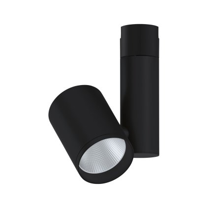 Paulmann URail Zeuz, černý reflektor, 33W LED 3000K 15° stmívatelný, výška 24,1cm