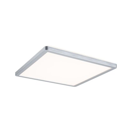 Paulmann Atria Shine, matně chromové stropní LED svítidlo s korónou, 16W LED 3000K, 29x29cm
