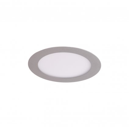 Mivvy Slim, šedý LED panel na strop, 11W LED 3000K, Ø18cm, IP44