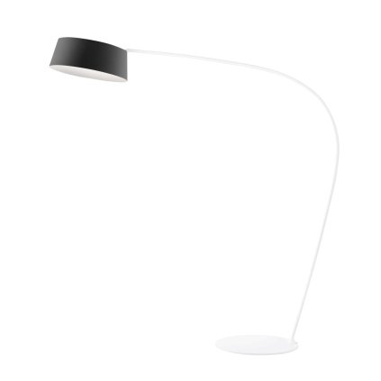 Stilnovo Oxygen_FL1, černá stojací oblouková lampa se stmívačem, 36W LED 3000K, výška 194cm