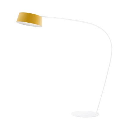 Stilnovo Oxygen_FL1, žlutá stojací oblouková lampa se stmívačem, 36W LED 3000K, výška 194cm