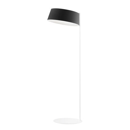 Stilnovo Oxygen_FL2, černá stojací lampa se stmívačem, 36W LED 3000K, výška 194cm