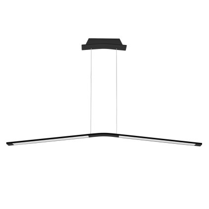 Stilnovo Lama, černé závěsné LED svítidlo, 45W LED 3000K, délka 130cm