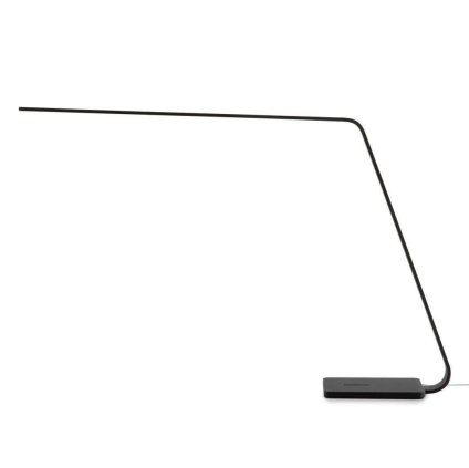 Stilnovo Lama, černá stolní LED lampa s dotykovým stmívačem, 9W LED 3000K, výška 46cm