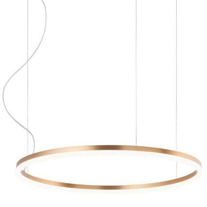 Redo Orbit direct, závěsné kruhové svítidlo, 40,5W LED 4000K stmívatelné TRIAC, bronz, prům. 60cm