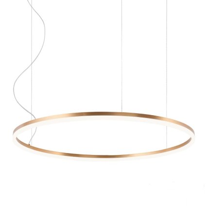 Redo Orbit direct, závěsné kruhové svítidlo, 55W LED 4000K stmívatelné TRIAC, bronz, prům. 80cm