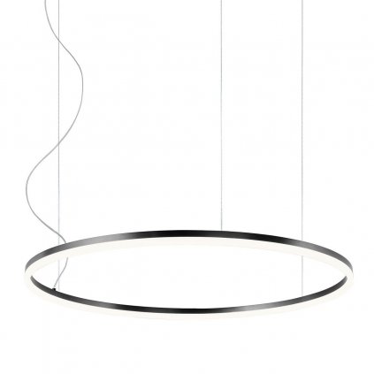 39435 3 redo orbit direct zavesne kruhove svitidlo 55w led 3000k cerna prum 80cm