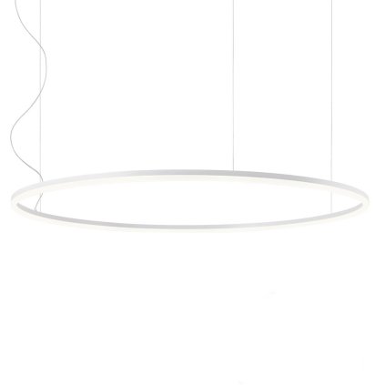 Redo Orbit direct, závěsné kruhové svítidlo, 76W LED 4000K stmívatelné DALI, bílá, prům. 120cm