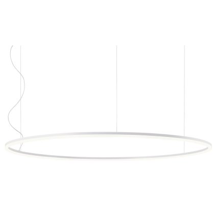 Redo Orbit direct, závěsné kruhové svítidlo, 110W LED 4000K stmívatelné DALI, bílá, prům. 150cm