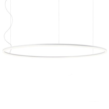 Redo Orbit direct, závěsné kruhové svítidlo, 110W LED 4000K stmívatelné TRIAC, bílá, prům. 150cm