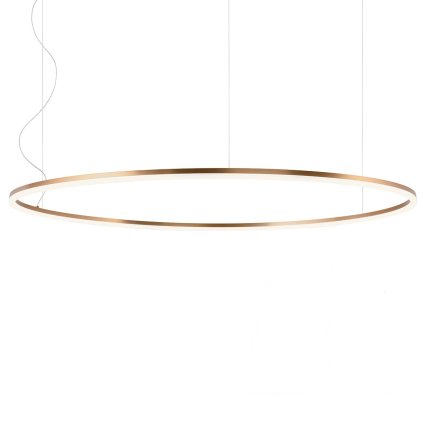 Redo Orbit direct, závěsné kruhové svítidlo, 110W LED 4000K stmívatelné DALI, bronz, prům. 150cm