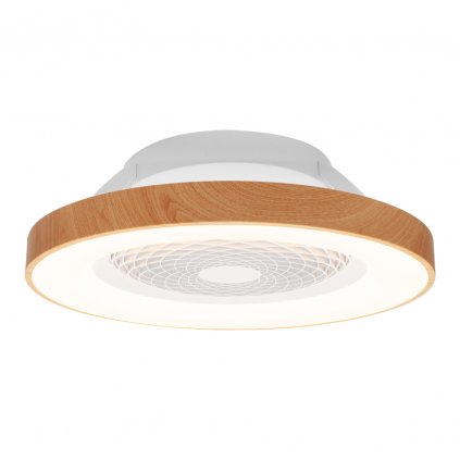 Mantra Tibet, stropní svítidlo s ventilátorem a dálkovým ovladačem, LED 70W 2700K-5000K, dřevo/bílá, průměr 65cm