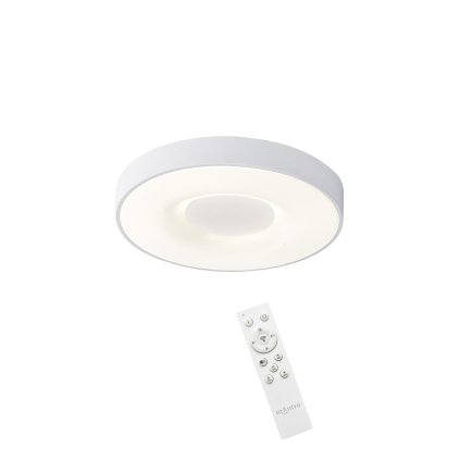Mantra Coin, bílé stropní svítidlo LED 56W 2700K-5000K s dálkovým ovladačem, průměr 38cm