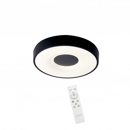 74610 3 mantra coin cerne stropni svitidlo led 56w 2700k 5000k s dalkovym ovladacem prumer 38cm