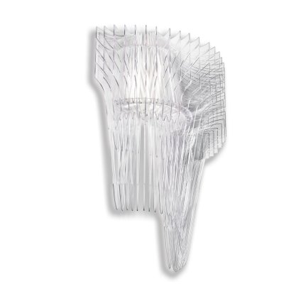 Slamp Aria wall transparent, nástěnný světelný objekt od Zaha Hadid, 2xE14 + 6W LED, výška 60cm