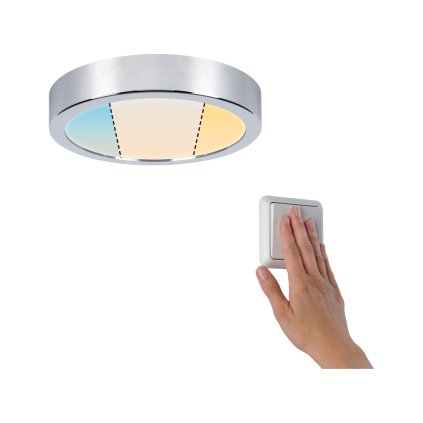 Paulmann Aviar, chromové koupelnové svítidlo, 13W LED dimwitch 2700/4000/6500K, prům.22cm, IP44