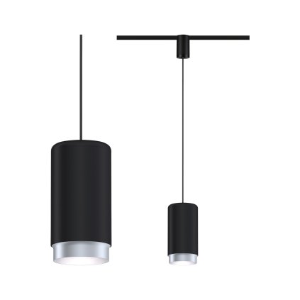 Paulmann Corus, černé závěsné svítidlo pro Urail, 1x50W E27, výška 27,2cm