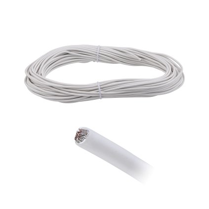 Paulmann bílé lanko prům. 2,5mm² izolované, 20m