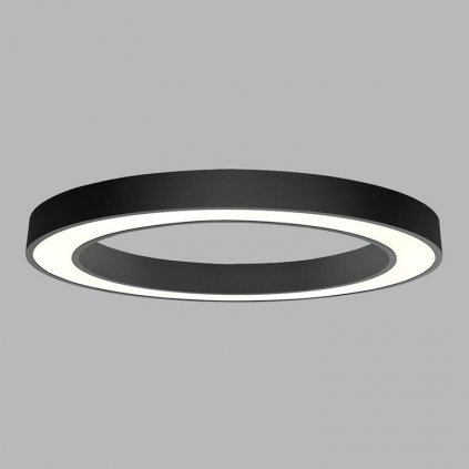 LED2 Saturn 80, kruhové stropní svítidlo 80W LED 3000K/4000K, černá, prům. 80cm