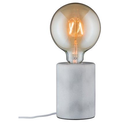 Paulmann Nordin, stolní lampa pro designovou žárovku z bílého mramoru, 1xE27, výška 13cm