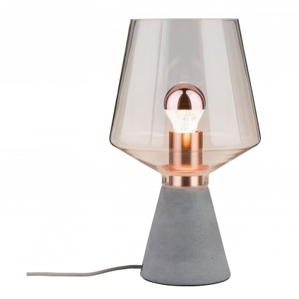 Paulmann Yorik, stolní lampa v kombinaci betn, sklo, měď 1xE27, výška 35cm