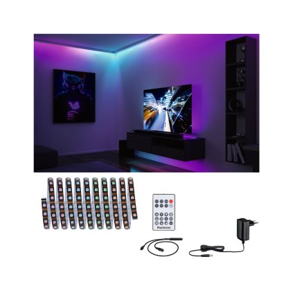 Paulmann EntertainLED Dynamic, sada RGB LED pásku, délka 300cm, 5W , dálkové ovládání