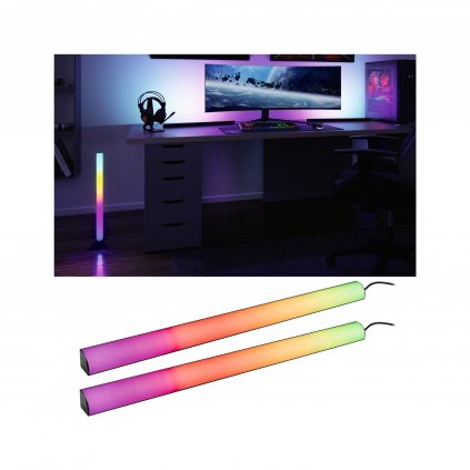 Paulmann EntertainLED Dynamic, sada 2ks světelných RGB lišt do USB, délka 60cm, 2x1W , dálkové ovládání