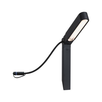 Paulmann Plug&Shine Ito Vertical, zahradní spot s trnem 6W LED 3000K, antracit, výška 52cm, IP65