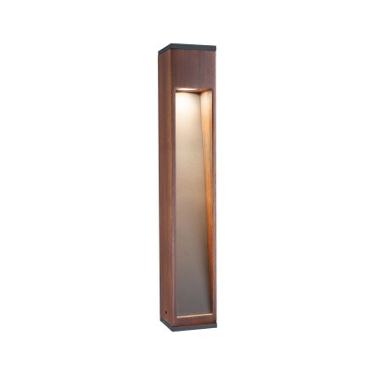 Paulmann Trabia, vekovní sloupek dřevo/antracit 1xGU10 LED 3,5W 3000K, výška 60cm, IP44