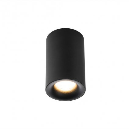 LED2 Tubus C, černé stropní válcové svítidlo, 9W 3000K stmívatelné TRIAC, výška 13,4cm