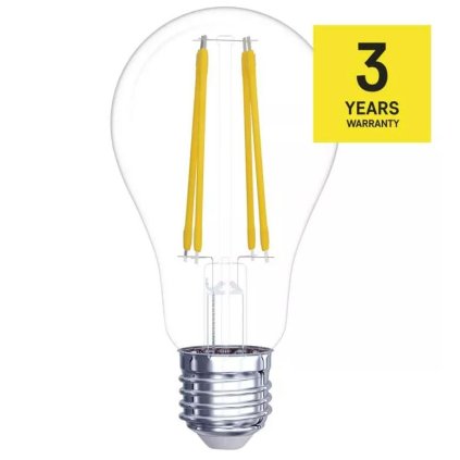 LED žárovka filament E27 5,9W, 806lm, náhrada za 60W, teplá bílá 2700K