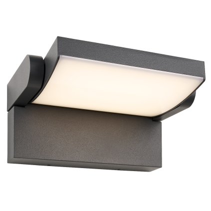Venkovní nástěnný reflektor Ilas LED 12,5W, 3000K IP54, antracit