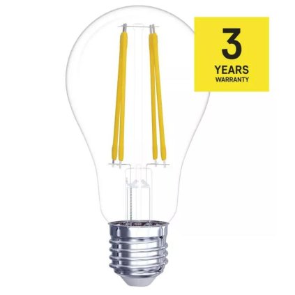 LED žárovka filament stmívatelná E27 8,5W, 1060lm, náhrada za 75W, teplá bílá 2700K