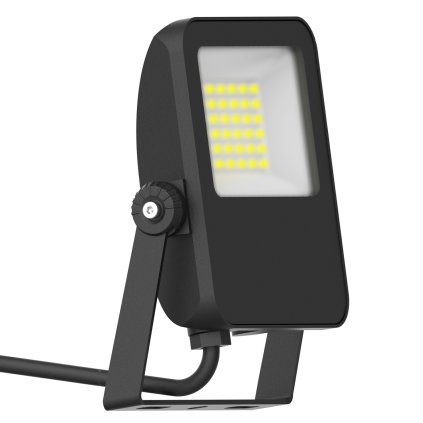 Venkovní reflektor Capri LED 30W, 3600lm, 3000K, IP65, 13,5x11cm, černá