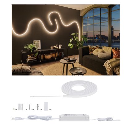 Paulmann MaxLED Flow, LED pásek 38W 2700K s trafem, 3m IP67