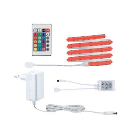 Paulmann SimpLED Full-Line COB, LED pásek 12W RGB včetně trafa a dálkového ovládání, 1,5m