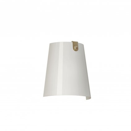 Il Fanale Bell, nástěnné svítidlo v kombinaci antické mosazi a bílého skla, 1x15W LED E27, výška 21cm