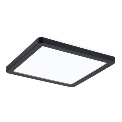 Paulmann Atria Shine, černé stropní svítidlo s korónou, 11,2W LED 4000K, 19x19cm