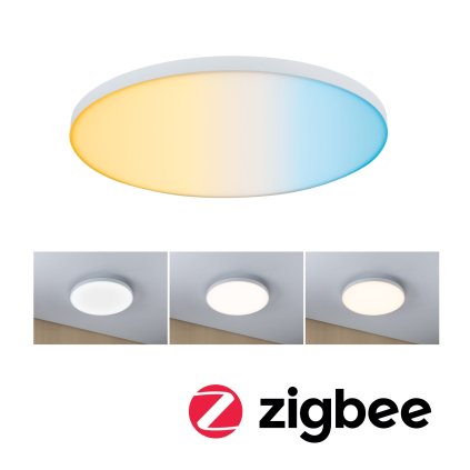 Paulmann Velora, subtilní stropní LED panel bez rámečku, 22W LED 2700-6500K ZigBee, prům.40cm