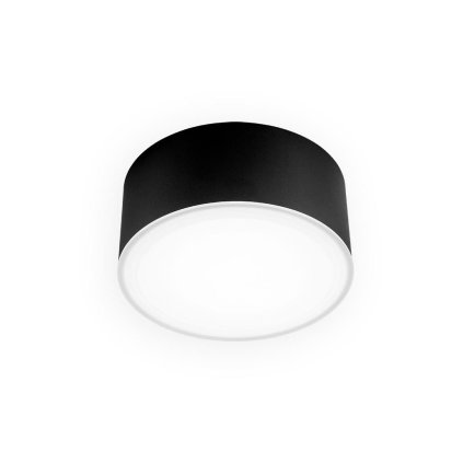 LED2 Button II, černé stropní svítidlo, 12W LED 3000K/4000K DALI, prům. 15cm