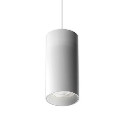 LED2 Luky Z, bílý závěsný váleček, 10/13/17/20W LED 3000K, výška 19,2cm