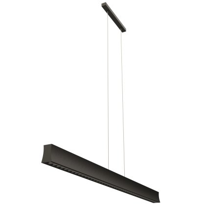 Mantra Hanok, lineární černé závěsné svítidlo LED 38W 4000K 50°, délka 120cm