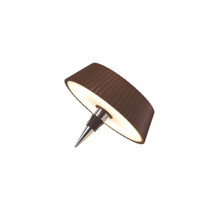 Mantra Relax, nabíjecí lampa ve tvaru zátky na láhev LED 2W 3000K, cortenová, průměr 14cm