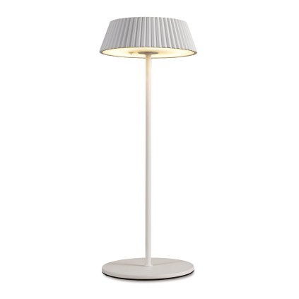 Mantra Relax, stolní nabíjecí lampa LED 2W 3000K, bílá, výška 35cm, IP54