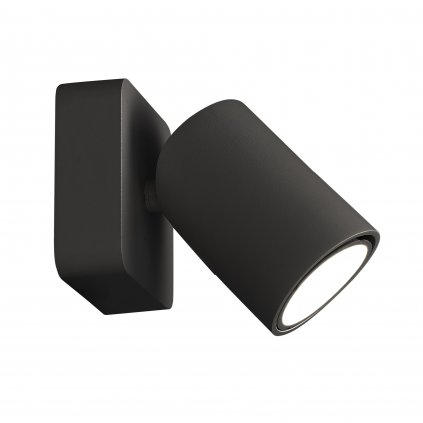 Mantra Sal, nástěnné/stropní černé spotové svítidlo 1xGU10, 8x8cm