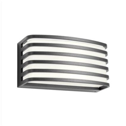 Redo Sebra, antracitové venkovní svítidlo LED 15,4W 3000K, 20x10 cm