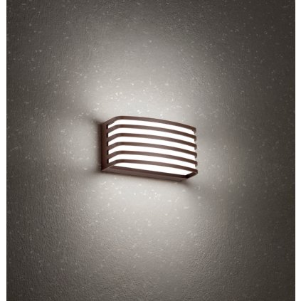 Redo Sebra, hnědé venkovní svítidlo LED 15,4W 3000K, 20x10 cm