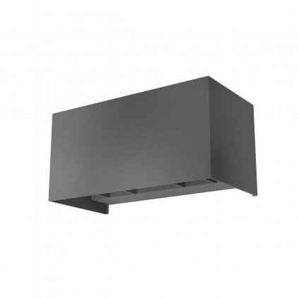 Redo Vary, antracitové venkovní svítidlo s nastavitelným úhlem svícení LED 4x5W 4000K, 20x10cm