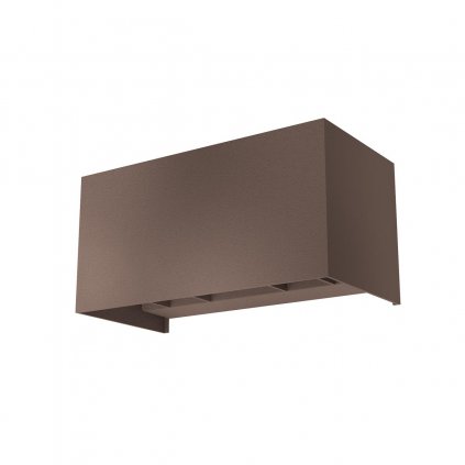Redo Vary, hnědé venkovní svítidlo s nastavitelným úhlem svícení LED 4x5W 4000K, 20x10cm